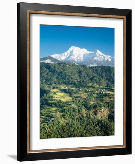 Nepal, vlley and Annapurna Range-Janell Davidson-Framed Photographic Print