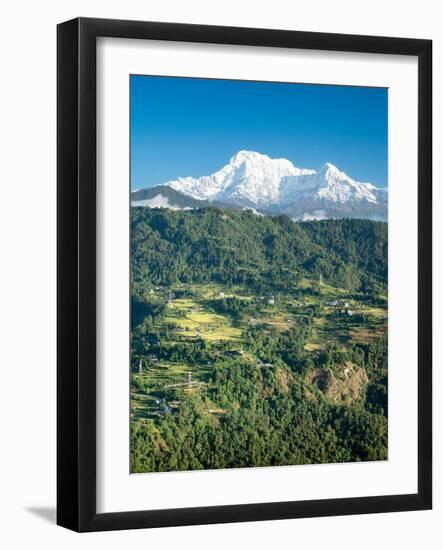 Nepal, vlley and Annapurna Range-Janell Davidson-Framed Photographic Print