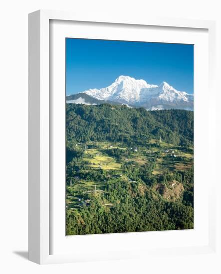 Nepal, vlley and Annapurna Range-Janell Davidson-Framed Photographic Print