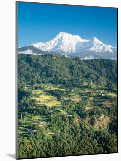 Nepal, vlley and Annapurna Range-Janell Davidson-Mounted Photographic Print