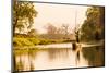 Nepalese gondolier in Chitwan National Forest, Nepal, Asia-Laura Grier-Mounted Photographic Print