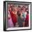 Nepalese Women Celebrating Holi Festival, Bhaktapur, Kathmandu Valley, Nepal-Ian Trower-Framed Photographic Print