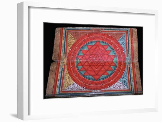 Nepalese yantra painted on manuscript, 16th century. Artist: Unknown-Unknown-Framed Giclee Print