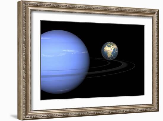 Neptune And Earth, Artwork-Walter Myers-Framed Photographic Print