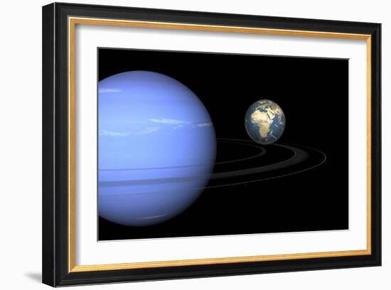 Neptune And Earth, Artwork-Walter Myers-Framed Photographic Print