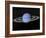 Neptune and its Rings Against a Starry Background-null-Framed Art Print