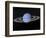 Neptune and its Rings Against a Starry Background-null-Framed Art Print