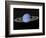 Neptune and its Rings Against a Starry Background-null-Framed Art Print