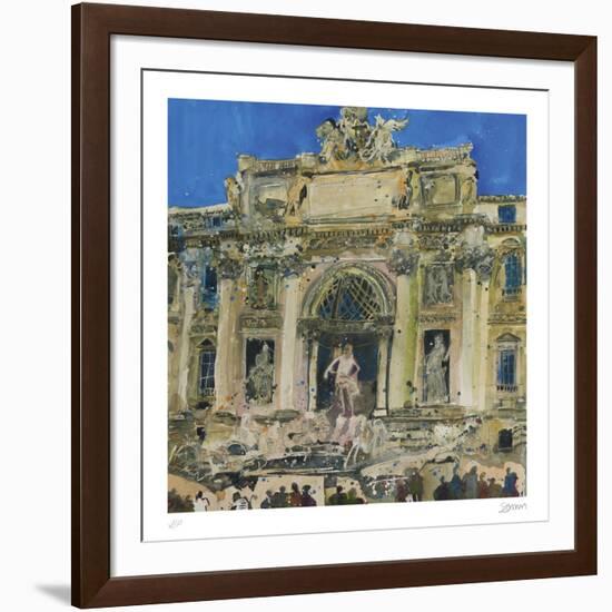 Neptune and Two Tritons, The Trevi Fountain, Rome-Susan Brown-Framed Collectable Print