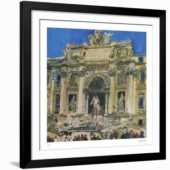 Neptune and Two Tritons, The Trevi Fountain, Rome-Susan Brown-Framed Collectable Print