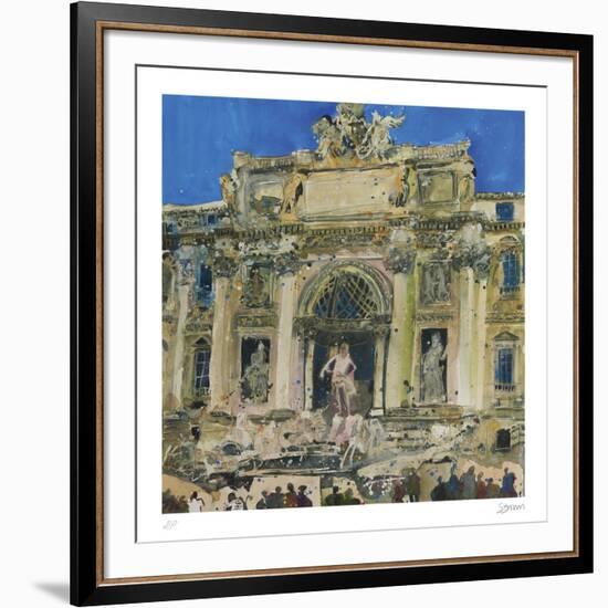 Neptune and Two Tritons, The Trevi Fountain, Rome-Susan Brown-Framed Collectable Print