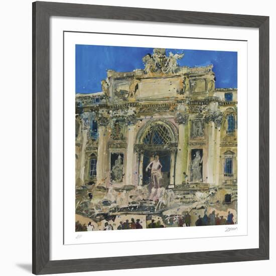 Neptune and Two Tritons, The Trevi Fountain, Rome-Susan Brown-Framed Collectable Print