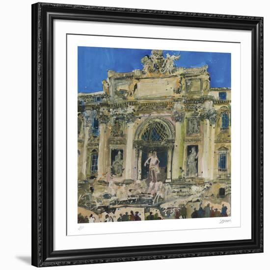 Neptune and Two Tritons, The Trevi Fountain, Rome-Susan Brown-Framed Collectable Print