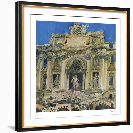 Neptune and Two Tritons, The Trevi Fountain, Rome-Susan Brown-Framed Collectable Print