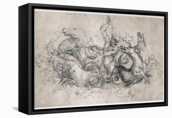 Neptune, C1504-Leonardo da Vinci-Framed Premier Image Canvas