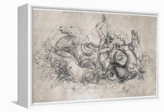 Neptune, C1504-Leonardo da Vinci-Framed Premier Image Canvas