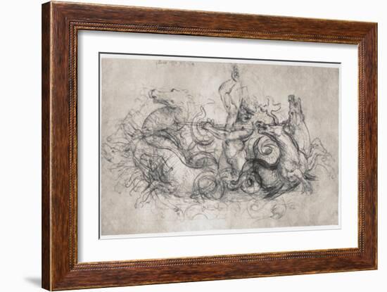 Neptune, C1504-Leonardo da Vinci-Framed Giclee Print