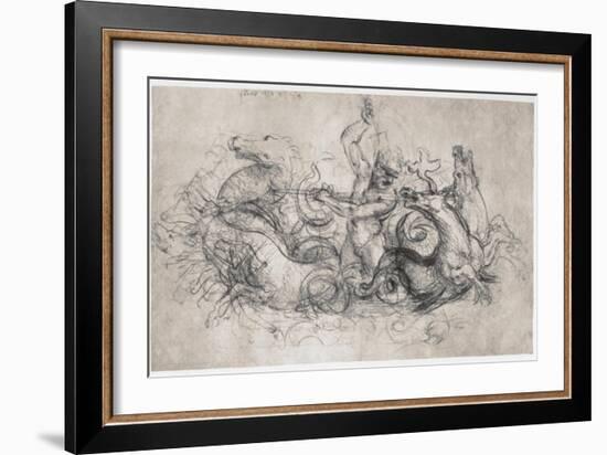 Neptune, C1504-Leonardo da Vinci-Framed Giclee Print