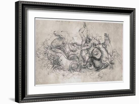 Neptune, C1504-Leonardo da Vinci-Framed Giclee Print