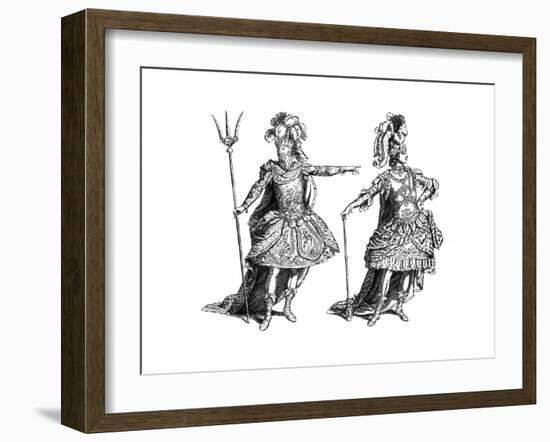 Neptune Costume, African Costume, 1885-Martin-Framed Giclee Print