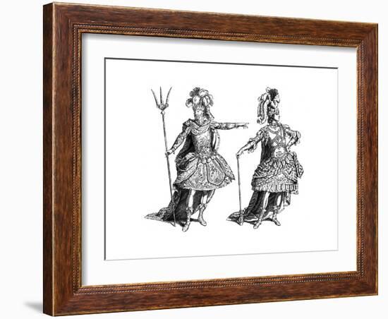 Neptune Costume, African Costume, 1885-Martin-Framed Giclee Print