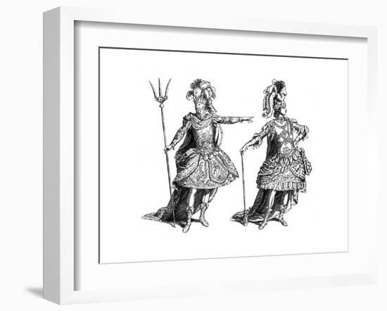 Neptune Costume, African Costume, 1885-Martin-Framed Giclee Print