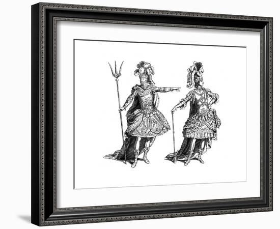 Neptune Costume, African Costume, 1885-Martin-Framed Giclee Print