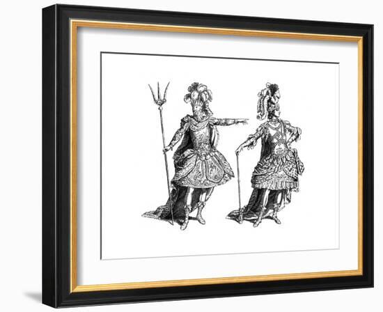 Neptune Costume, African Costume, 1885-Martin-Framed Giclee Print