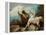 Neptune Creating the Horse, Ca 1845-Édouard Alexandre Odier-Framed Premier Image Canvas
