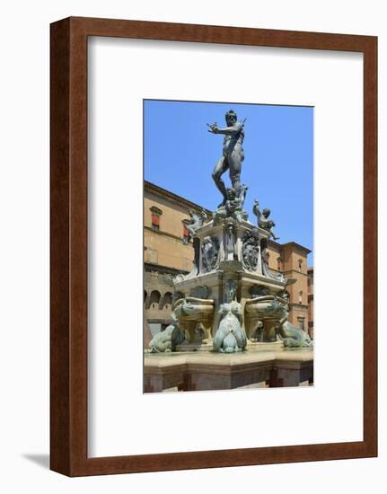 Neptune Fountain, Piazza Del Nettuno, Bologna, Emilia-Romagna, Italy, Europe-Peter Richardson-Framed Photographic Print