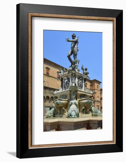 Neptune Fountain, Piazza Del Nettuno, Bologna, Emilia-Romagna, Italy, Europe-Peter Richardson-Framed Photographic Print