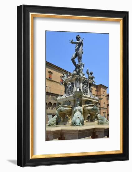 Neptune Fountain, Piazza Del Nettuno, Bologna, Emilia-Romagna, Italy, Europe-Peter Richardson-Framed Photographic Print