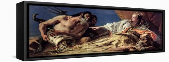 Neptune Offering Gifts to Venice-Giovanni Battista Tiepolo-Framed Premier Image Canvas