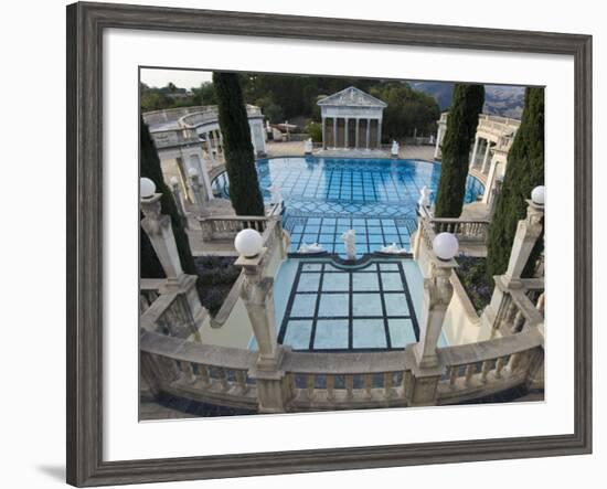 Neptune Pool at Hearst Castle, San Simeon, California, USA-Rob Tilley-Framed Photographic Print