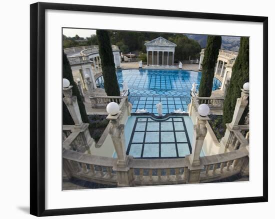 Neptune Pool at Hearst Castle, San Simeon, California, USA-Rob Tilley-Framed Photographic Print