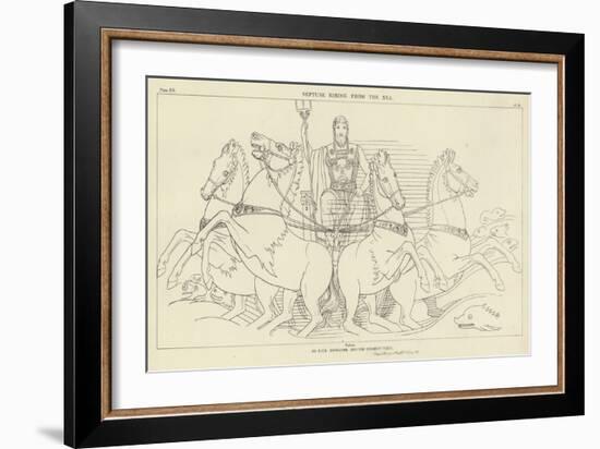 Neptune Rising from the Sea-John Flaxman-Framed Giclee Print