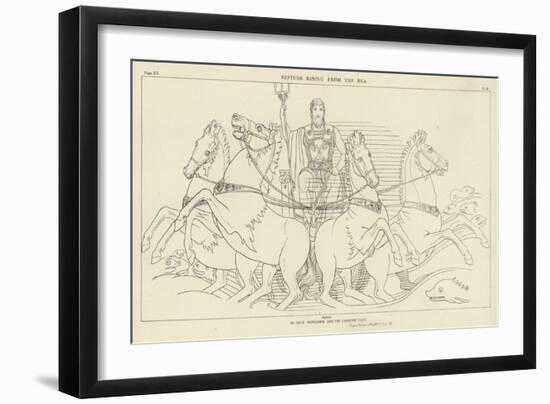 Neptune Rising from the Sea-John Flaxman-Framed Giclee Print