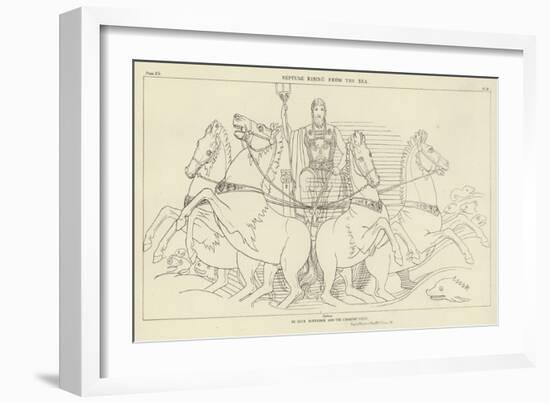 Neptune Rising from the Sea-John Flaxman-Framed Giclee Print