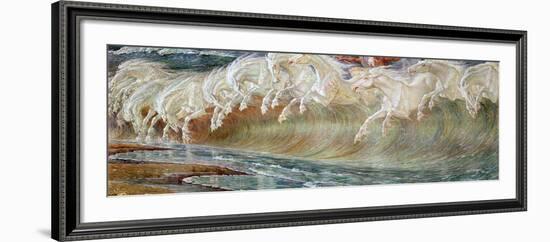 Neptune's Horses, 1892-Walter Crane-Framed Giclee Print