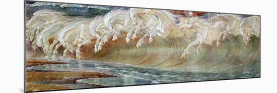 Neptune's Horses, 1892-Walter Crane-Mounted Giclee Print
