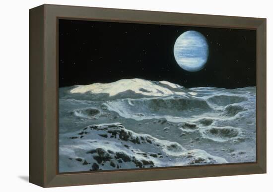 Neptune Seen From Triton-Ludek Pesek-Framed Premier Image Canvas