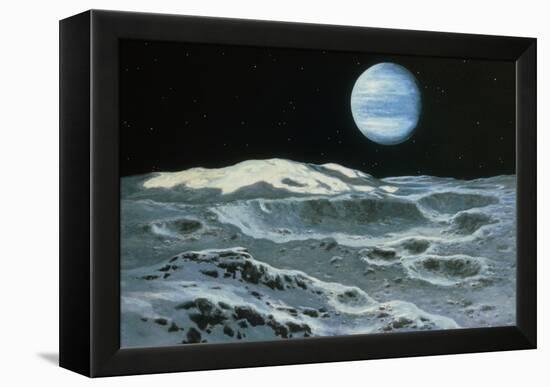 Neptune Seen From Triton-Ludek Pesek-Framed Premier Image Canvas