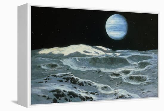 Neptune Seen From Triton-Ludek Pesek-Framed Premier Image Canvas