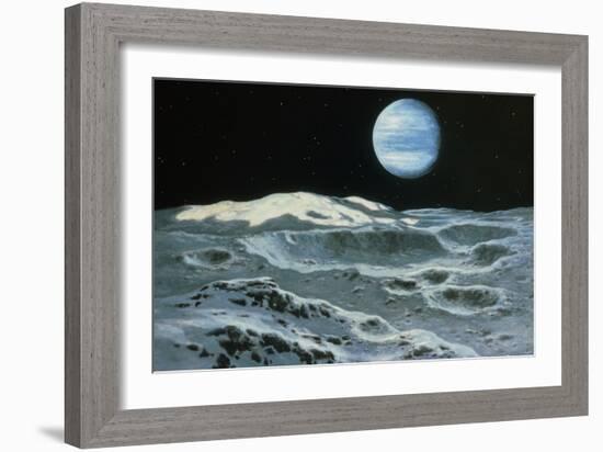 Neptune Seen From Triton-Ludek Pesek-Framed Photographic Print