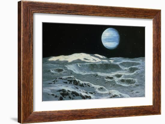 Neptune Seen From Triton-Ludek Pesek-Framed Photographic Print