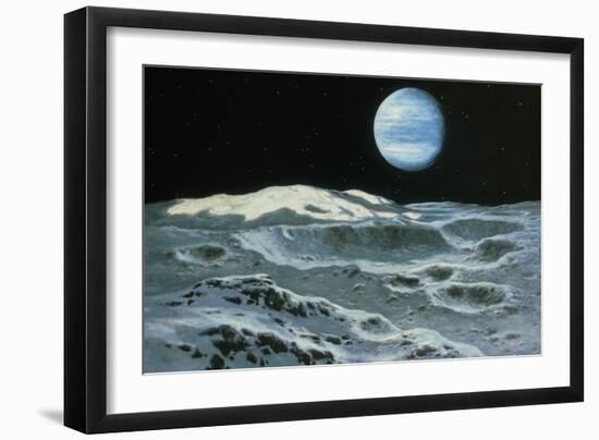 Neptune Seen From Triton-Ludek Pesek-Framed Photographic Print