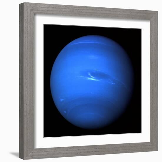 Neptune, Voyager 2 Image-null-Framed Premium Photographic Print