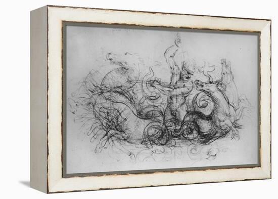 'Neptune with Four Sea-Horses', c1480 (1945)-Leonardo Da Vinci-Framed Premier Image Canvas