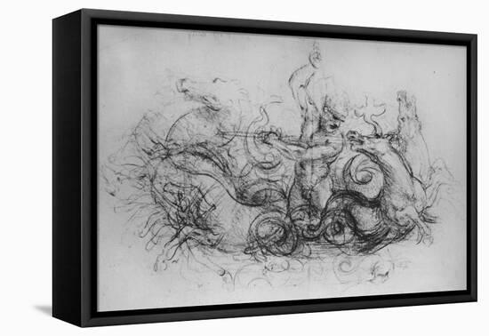 'Neptune with Four Sea-Horses', c1480 (1945)-Leonardo Da Vinci-Framed Premier Image Canvas