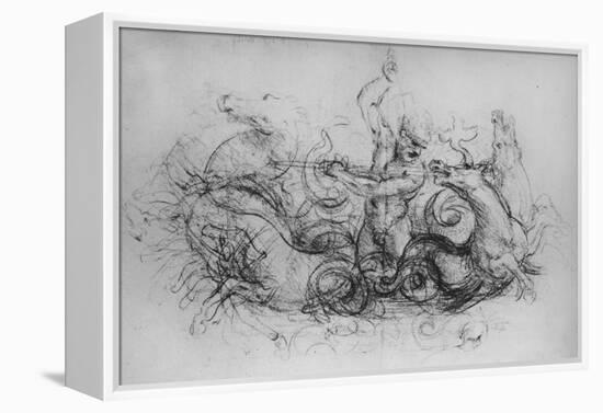 'Neptune with Four Sea-Horses', c1480 (1945)-Leonardo Da Vinci-Framed Premier Image Canvas